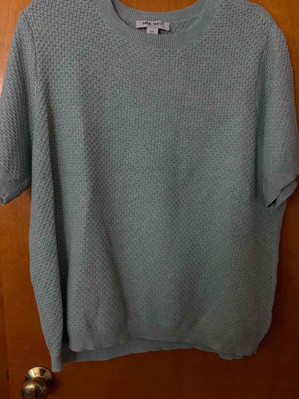 Nine West Women’s Light Blue Knit Sweater